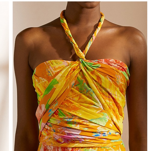 Ralph Lauren Purple Label Rosamund Floral Silk Cocktail Dress. Size 12. EUC. - Picture 2 of 8